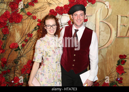 Sydney, Australia. 9th Mar, 2017. US actor, comedian and singer Josh Gad and local celebrities walked the red carpet at the Australian Premiere of Disney's new live-action film Beauty and the Beast in Sydney at The State Theatre Sydney, 49 Market St, Sydney NSW 2000. Pictured: Yellow Wiggle, Emma Watkins and Purple Wiggle, Lachlan Gillespie (The Wiggles). Credit: Credit: Richard Milnes/Alamy Live News Stock Photo