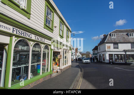 General view of West Malling in Kent, UK. Stock Photo