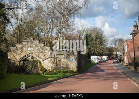 General view of West Malling in Kent, UK. Stock Photo