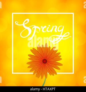 Spring Lettering Design Stock Vector