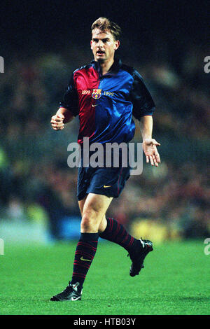 RONALD DE BOER FC BARCELONA 27 February 1999 Stock Photo