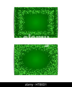 Horizontal Saint Patricks Day banner template Stock Vector