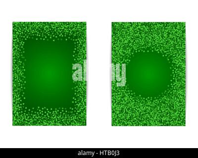 Vertical Saint Patricks Day banner template Stock Vector
