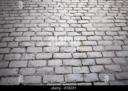 Cobbled street in Bolton Town Centre, Bolton , England , UK Stock Photo