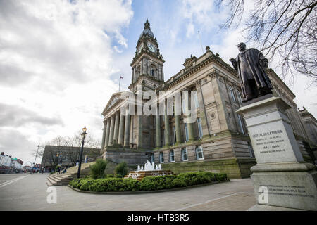 Bolton Town Hall . Bolton Town Centre, Bolton , England , UK Stock Photo
