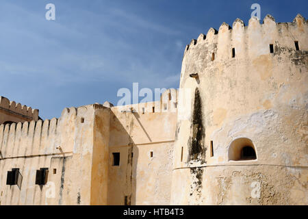 Lamu Fort is a fortress in the town of Lamu in northeastern Kenya Stock Photo
