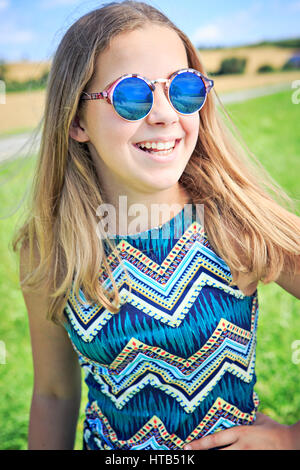 Outdoor portrait of a teenage girl Stock Photo