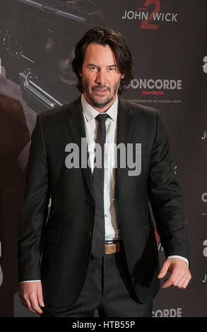 Keanu Reeves and Chad Stahelski promoting their new movie John Wick Chapter 2 at Hotel de Rome in Berlin  Featuring: Keanu Reeves Where: Berlin, Germany When: 06 Feb 2017 Stock Photo