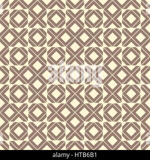 Geometric seamless pattern background. Simple graphic print. Vector repeating line texture. Modern rhombus swatch. Minimalistic shapes Stock Vector