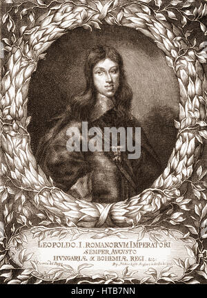 Leopold I, Leopold Ignaz Joseph Balthasar Felician; 1640-1705, Holy Roman Emperor, King of Hungary, Croatia and Bohemia Stock Photo