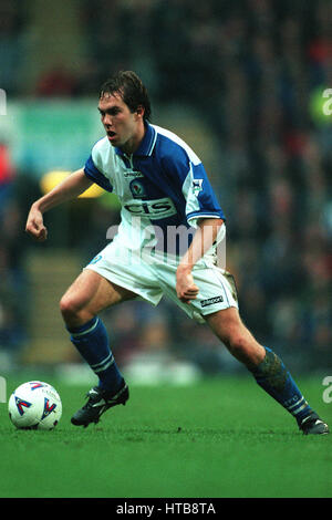 JASON MCATEER BLACKBURN ROVERS FC 30 January 1999 Stock Photo