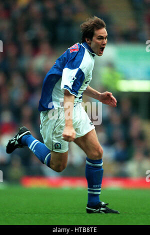 JASON MCATEER BLACKBURN ROVERS FC 30 January 1999 Stock Photo