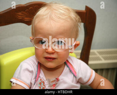 Blonde Toddler girl Stock Photo