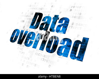 Information concept: Data Overload on Digital background Stock Photo