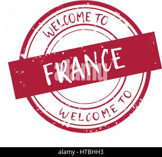 Welcome to France Stock Vector