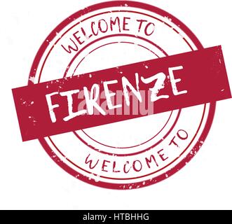 Welcome to Firenze Stock Vector