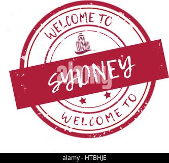 Welcome to Sydney Stock Vector