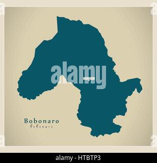 Map of East Timor with the provinces, Bobonaro is highlighted by orange ...