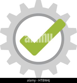 Approval check mark Stock Vector