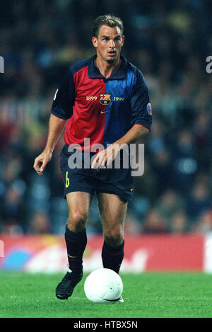 RONALD DE BOER FC BARCELONA 07 November 1999 Stock Photo