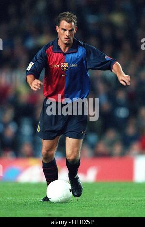 RONALD DE BOER FC BARCELONA 07 November 1999 Stock Photo