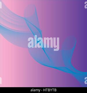 Set abstract color smoke wave Stock Vector