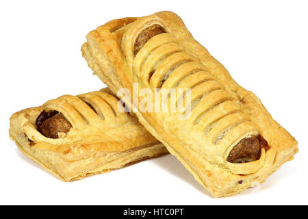 Dutch frikandel buns isolated on white background Stock Photo
