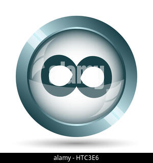 Infinity sign icon. Internet button on white background. Stock Photo