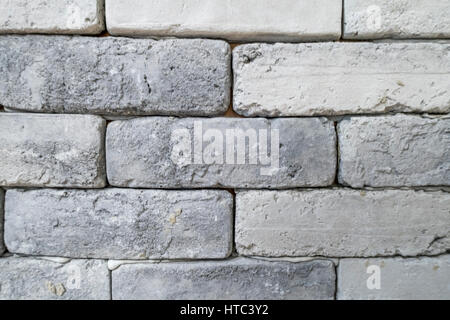 Grey brick wall for texture or background Stock Photo