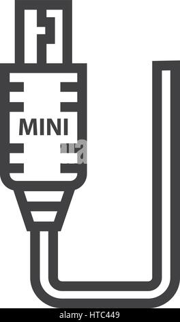 Mini HDMI Adapter icon Stock Vector