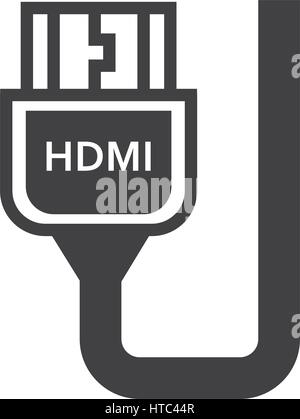 HDMI Adapter Black icon Stock Vector