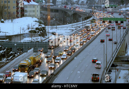 Stockholm rush hour traffic Stock Photo - Alamy