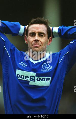 DAVID WEIR EVERTON FC 01 October 1999 Stock Photo