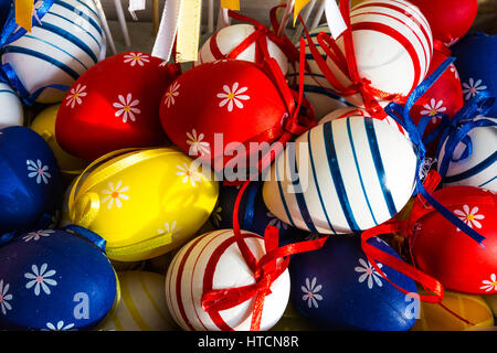 Happy Easter decorations, traditional Spring Festival holiday Stock Photo