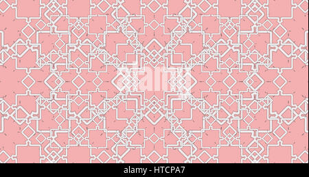 Abstract interwoven ornate geometric  luxury pattern. Stained-glass window. Stock Photo