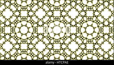 Abstract interwoven ornate geometric  luxury pattern. Stained-glass window. Stock Photo