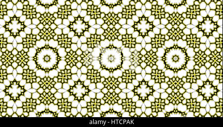 Abstract interwoven ornate geometric  luxury pattern. Stained-glass window. Stock Photo