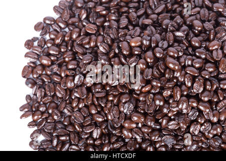 Coffee beans isoalted on white background blank for text Stock Photo ...