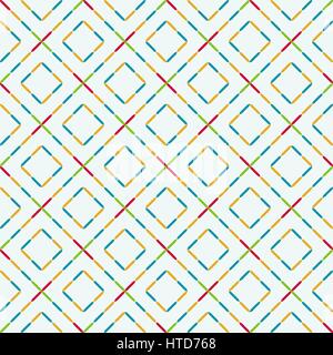 Seamless pattern. Abstract festive background. Stylish confetti texture with  regularly repeating geometrical elements, shapes, rhombuses. Vector elem Stock Vector