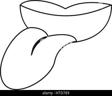 april fools  day concept thin line Stock Vector