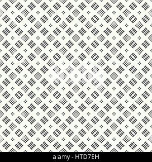 Seamless pattern. Abstract geometrical background. Modern stylish texture with repeating rhombuses, dashed lines, squares. Vector element of graphical Stock Vector