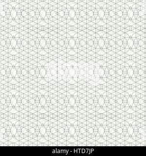 Seamless pattern. Abstract geometrical background. Original linear techno texture with repeating thin broken lines, polygons, difficult polygonal shap Stock Vector