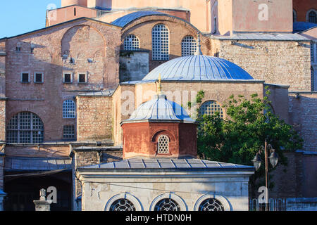 historical centre istanbul seashore with boats and tower turkey Stock Photo