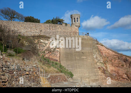 Crail castle walk in Crail Scotland Stock Photo