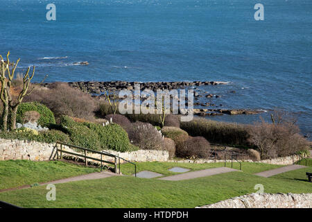 Crail castle walk in Crail Scotland Stock Photo