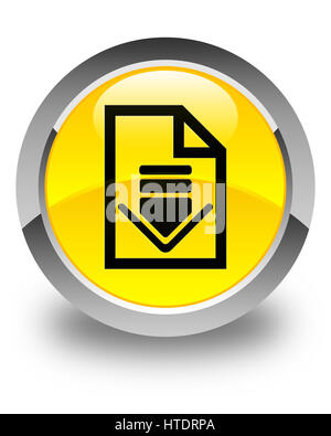 download document file paper page cloud single isolated icon with flat ...