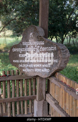 Choenung Ek Genocidal Center, Phnom Penh, Cambodia Stock Photo