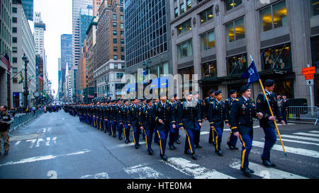 St Patrick's Day Parade, Fifth Avenue Stock Photo
