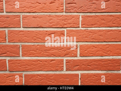 Red old brick wall using as background Stock Photo