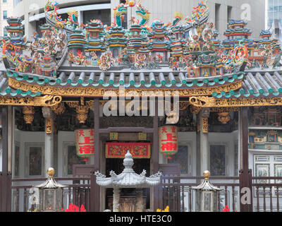 Singapore, Chinatown, Yueh Hai Ching Temple, Stock Photo